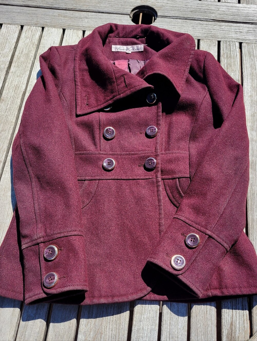 Kenneth Cole Wool Blend Pea Coat